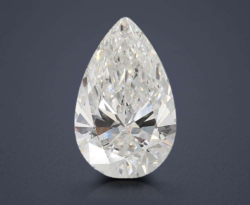 6.08 Carat Pear Lab Diamond