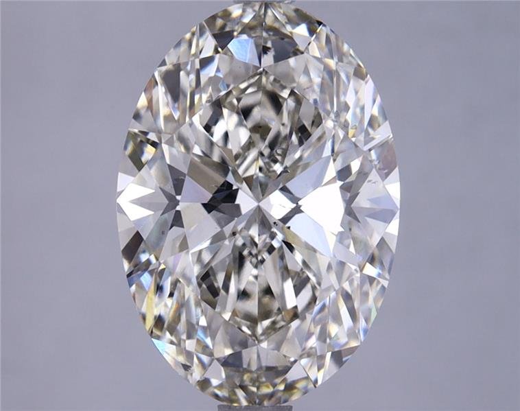 3.70ct I SI1 Rare Carat Ideal Cut Oval Lab Grown Diamond