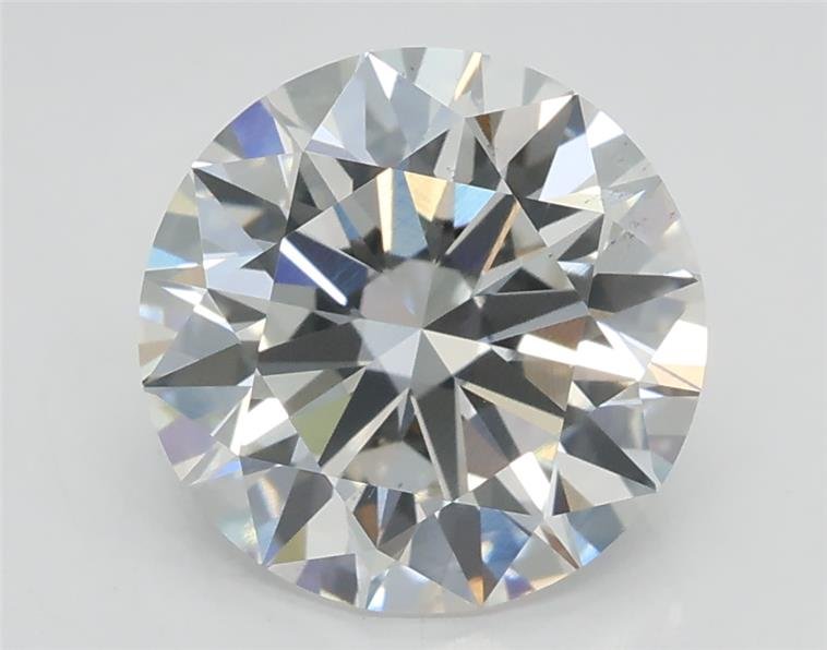 2.70ct F VS2 Rare Carat Ideal Cut Round Lab Grown Diamond