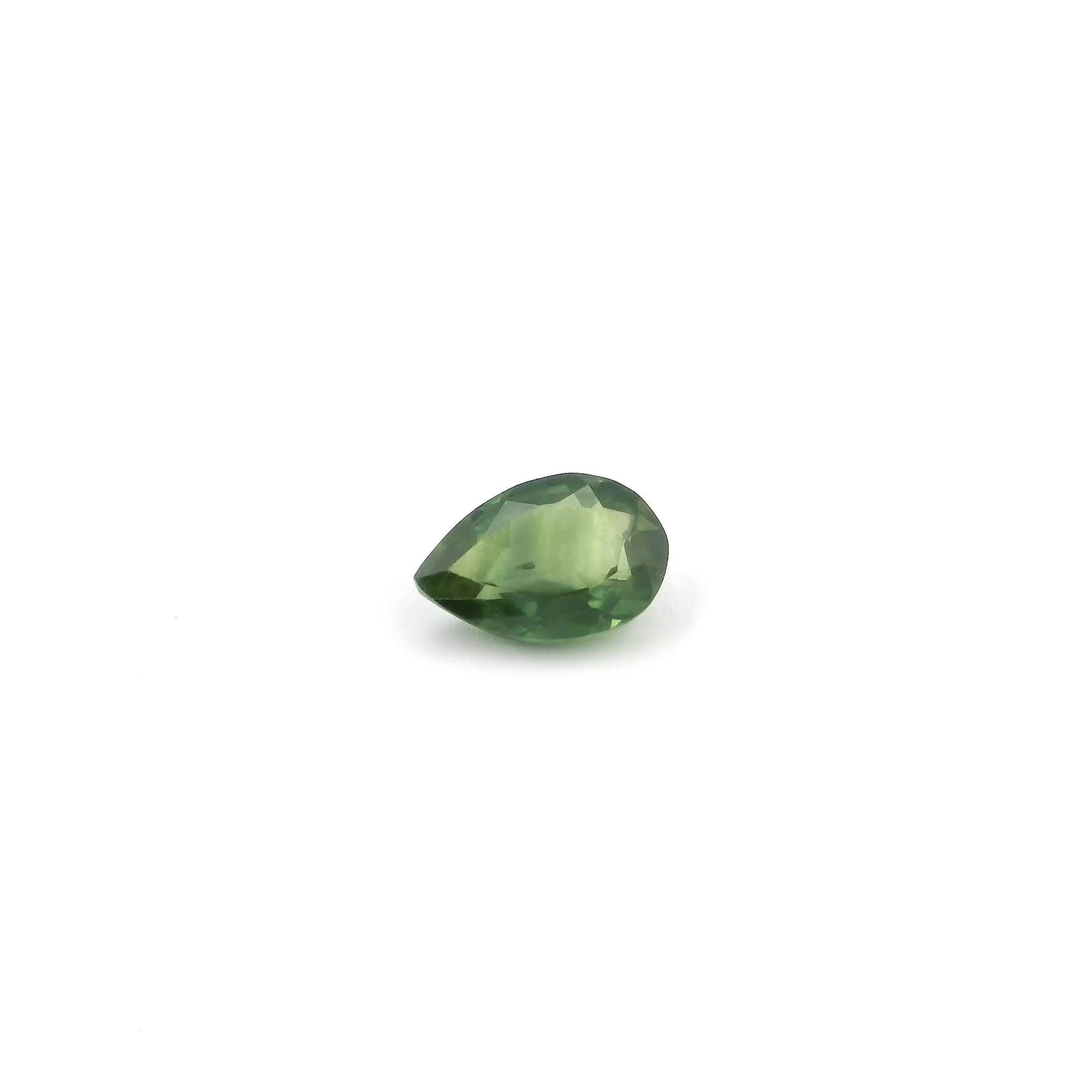 0.54 Carat Green Pear Sapphire