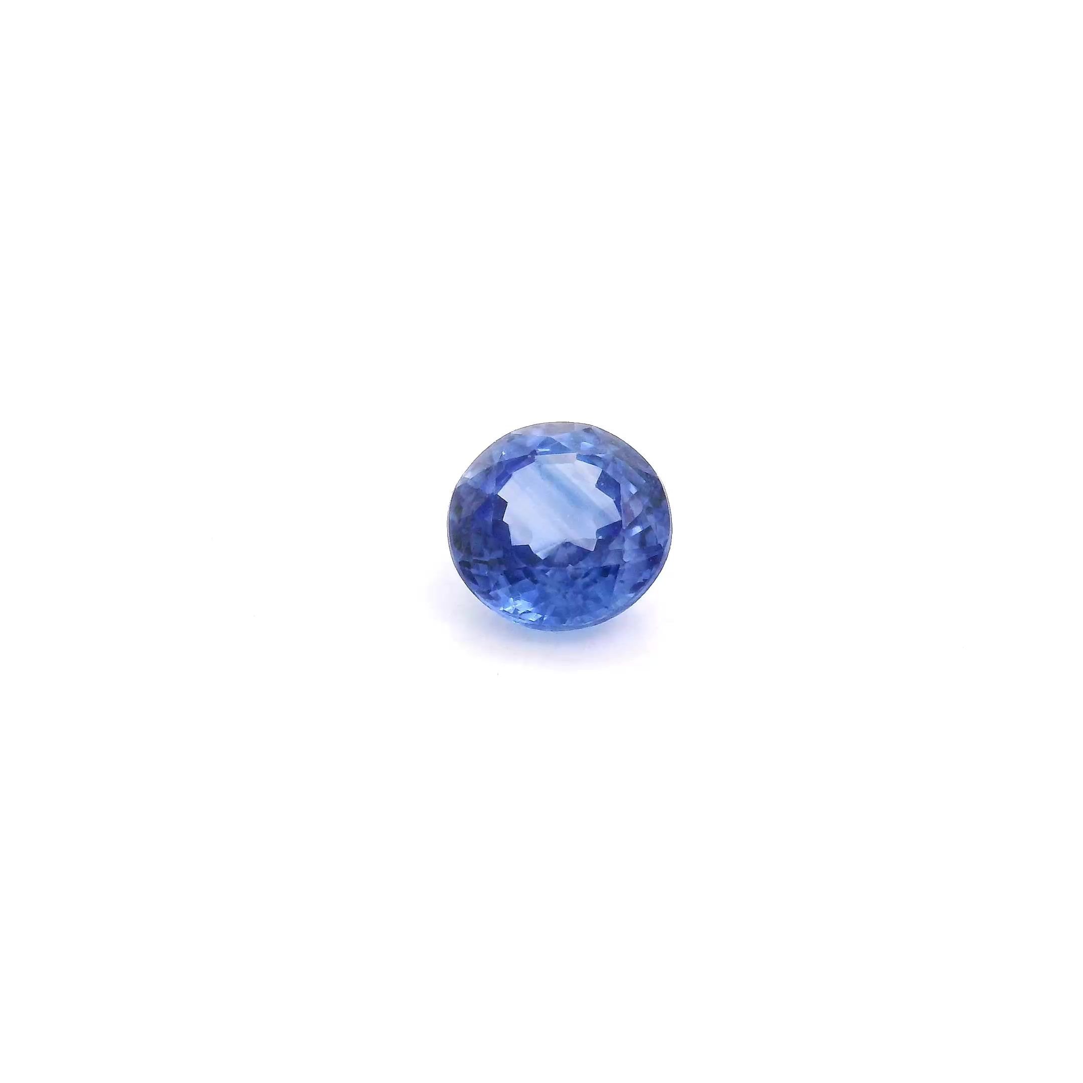 0.70 Carat Blue Round Sapphire