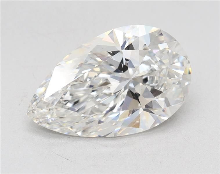 2.02ct E VS2 Rare Carat Ideal Cut Pear Lab Grown Diamond