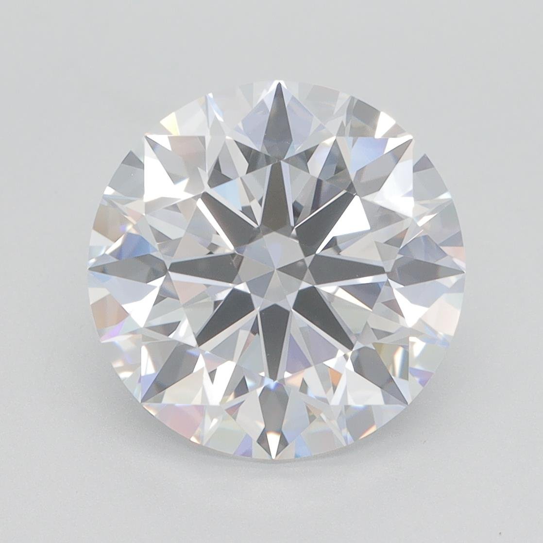 4.12ct D VVS1 Rare Carat Ideal Cut Round Lab Grown Diamond