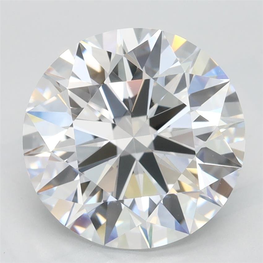 3.03ct D FL Rare Carat Ideal Cut Round Lab Grown Diamond