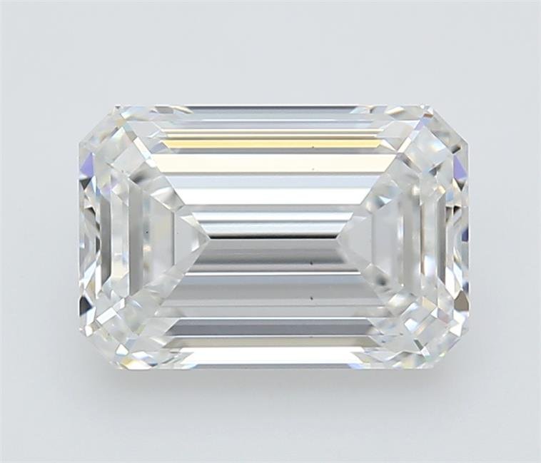 3.01ct E VS2 Rare Carat Ideal Cut Emerald Lab Grown Diamond