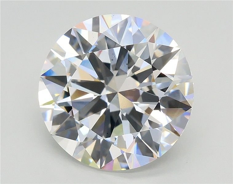 5.16ct F VS2 Excellent Cut Round Lab Grown Diamond