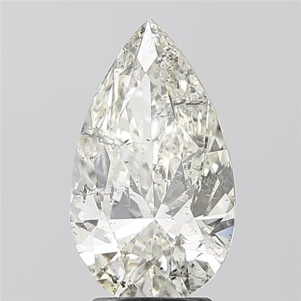 3.00ct J SI2 Very Good Cut Pear Diamond