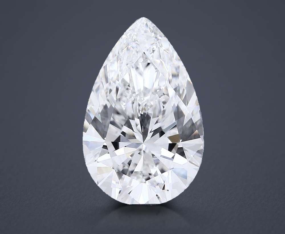 5.40 Carat Pear Lab Diamond
