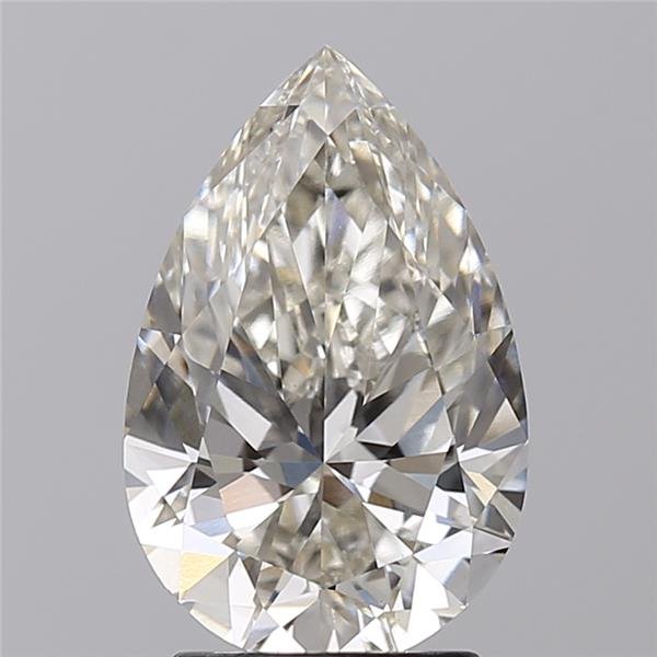 2.67ct H VS1 Rare Carat Ideal Cut Pear Lab Grown Diamond