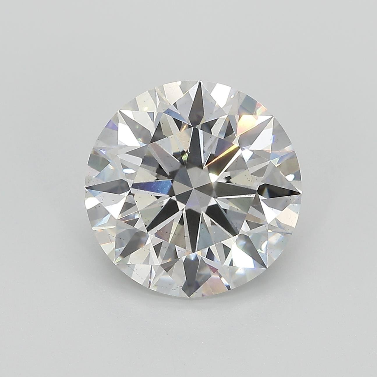 4.40ct G SI1 Rare Carat Ideal Cut Round Lab Grown Diamond