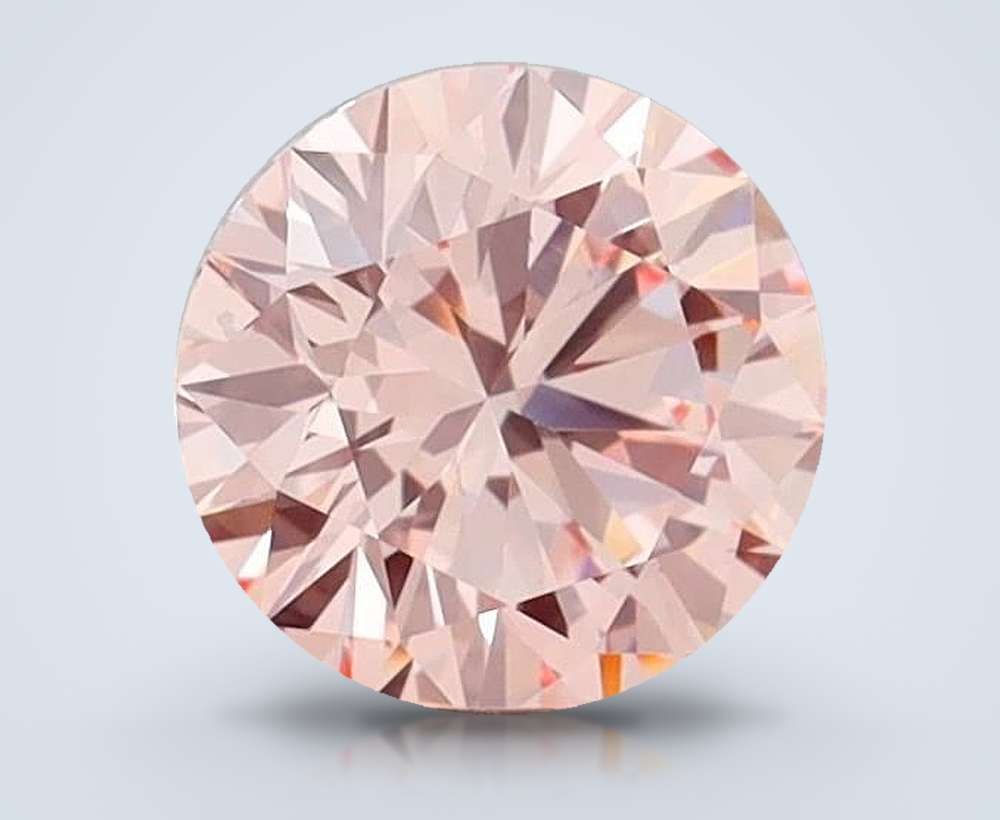 1.48 Ct. Fancy Intense Pink Round Lab Diamond