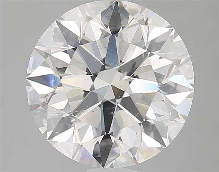 4.04ct J SI2 Excellent Cut Round Diamond