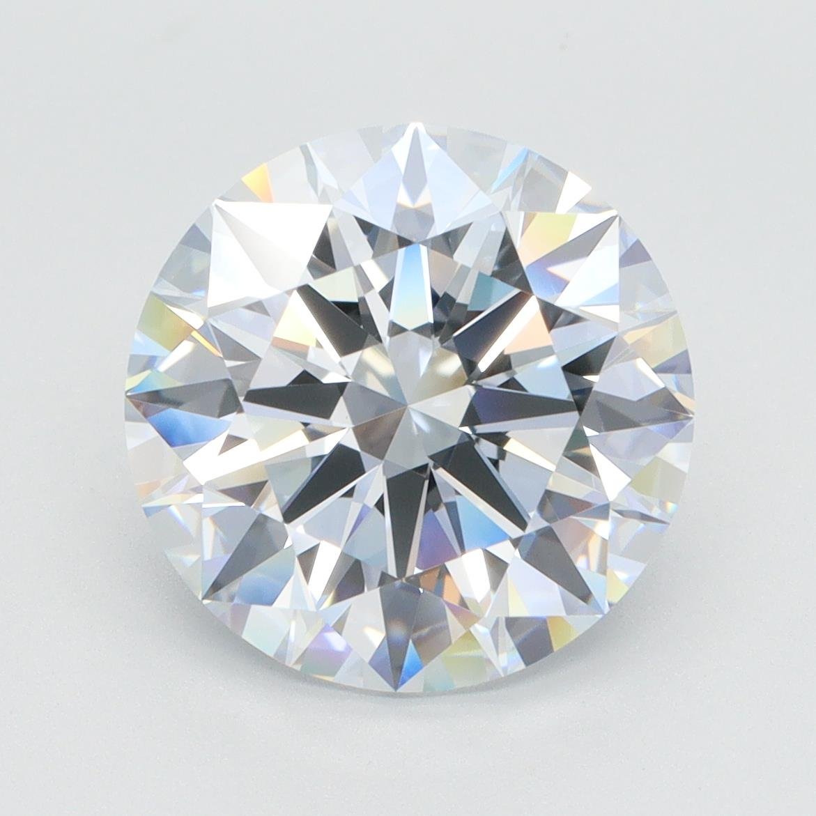 5.03ct G VVS2 Rare Carat Ideal Cut Round Lab Grown Diamond