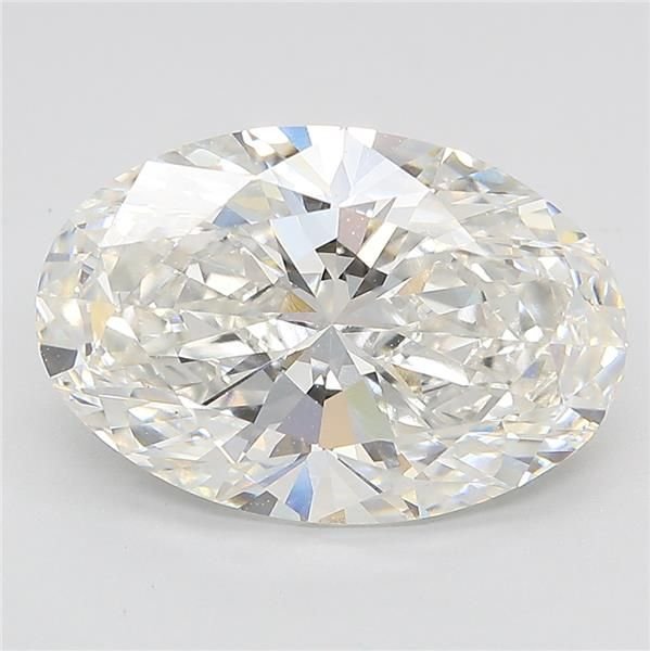 5.18ct G VVS2 Rare Carat Ideal Cut Oval Lab Grown Diamond