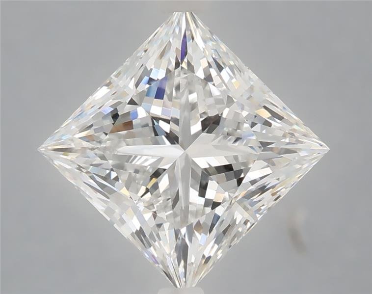 4.07ct E VVS2 Rare Carat Ideal Cut Princess Lab Grown Diamond