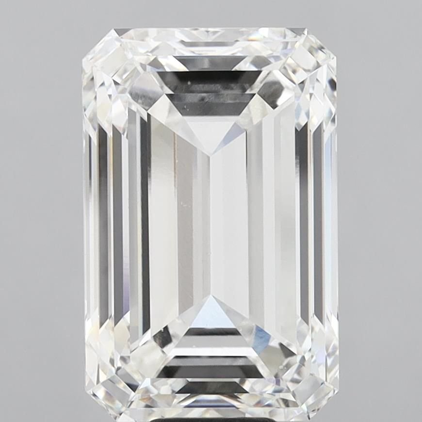 15.03ct F VS2 Very Good Cut Emerald Lab Grown Diamond