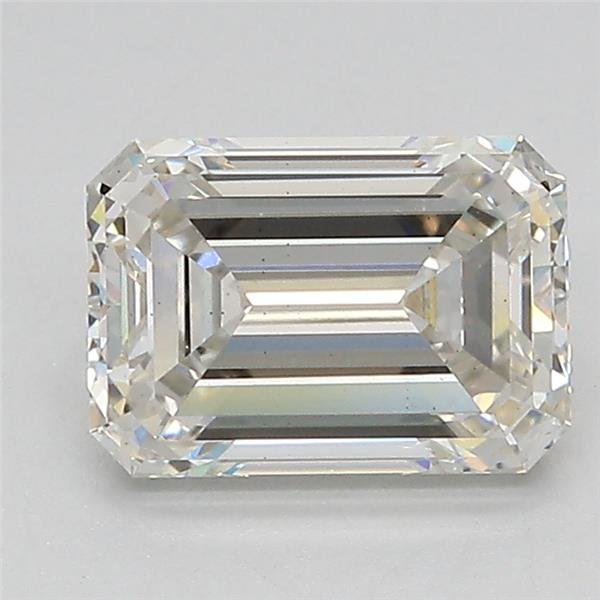 2.06ct H VS2 Rare Carat Ideal Cut Emerald Lab Grown Diamond