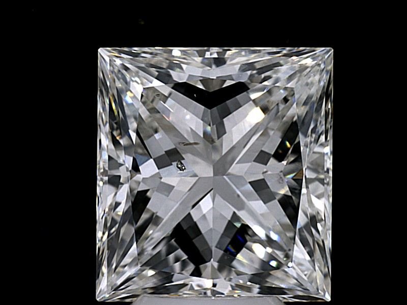 6.54ct G SI1 Very Good Cut Princess Diamond