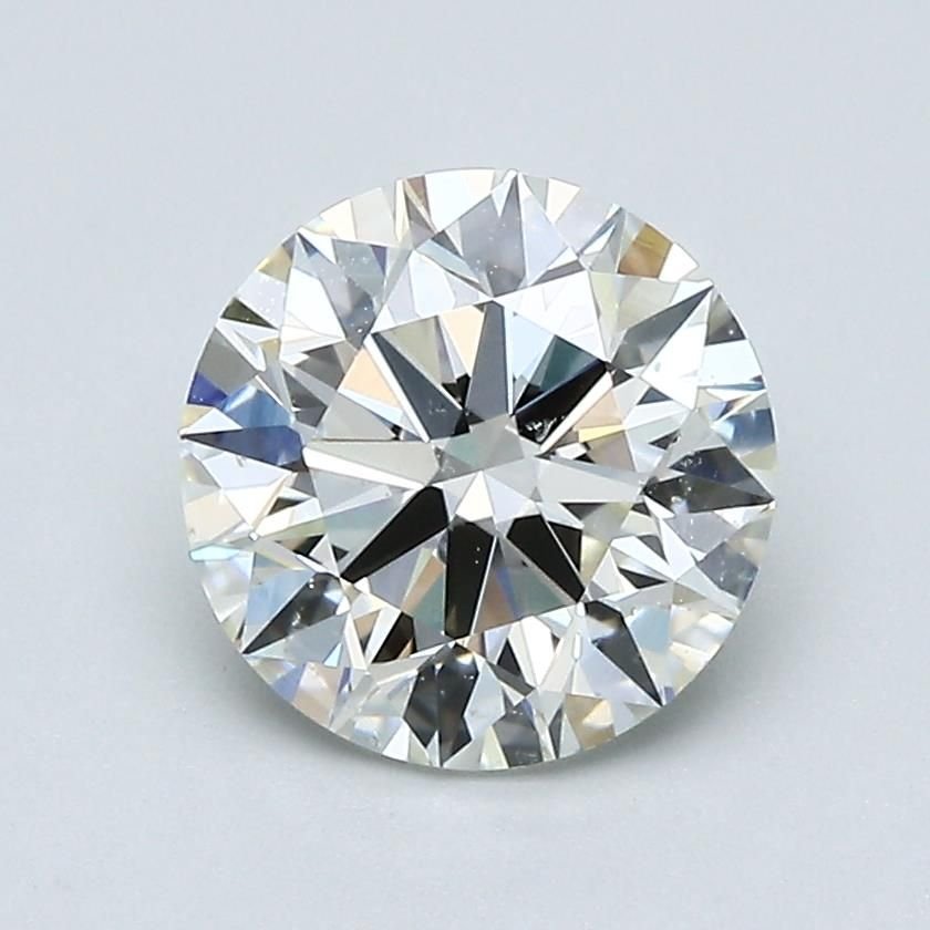 2.01ct J SI1 Rare Carat Ideal Cut Round Diamond