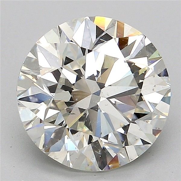 4.50ct J SI2 Rare Carat Ideal Cut Round Diamond