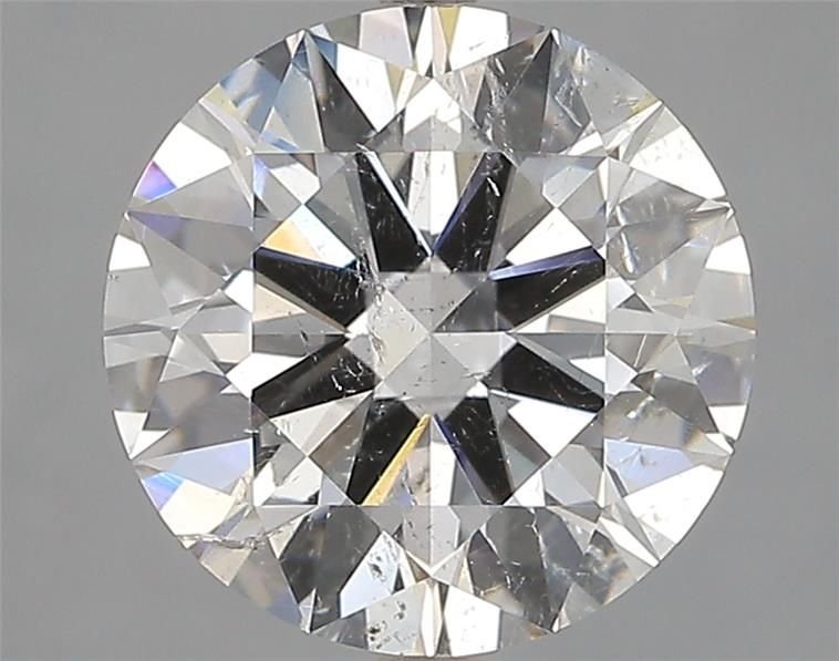 3.06ct F SI2 Rare Carat Ideal Cut Round Diamond