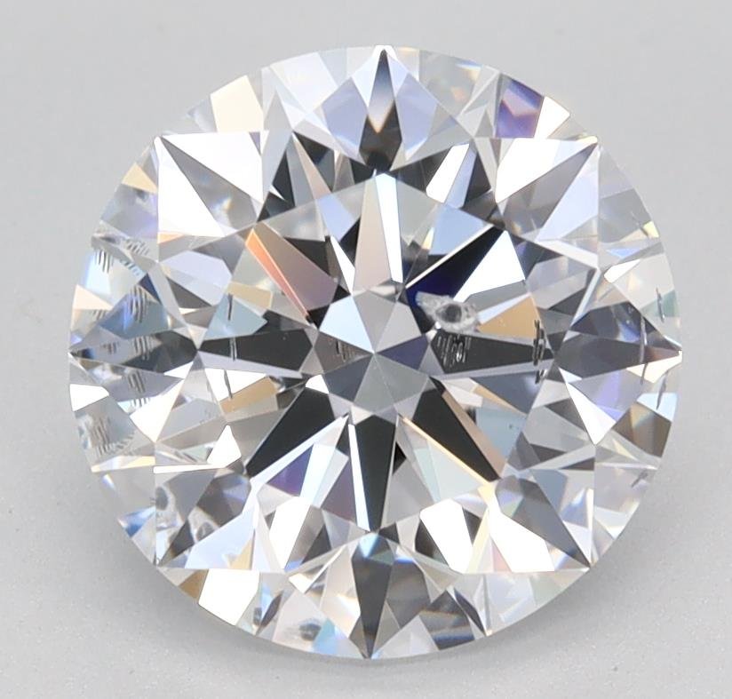 2.01ct D SI2 Rare Carat Ideal Cut Round Lab Grown Diamond