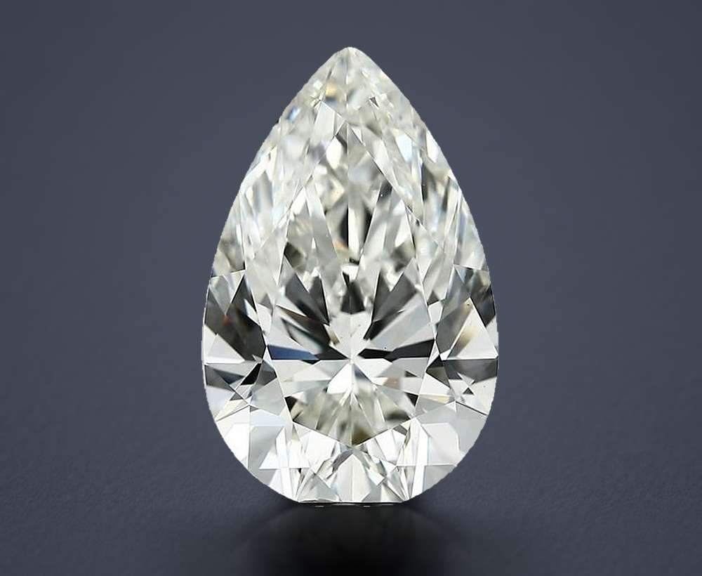 6.55 Carat Pear Lab Diamond