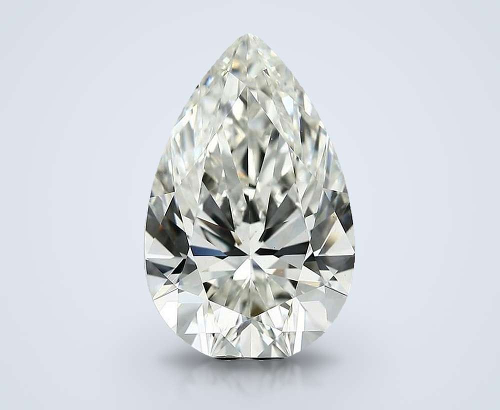 6.55 Carat Pear Lab Diamond