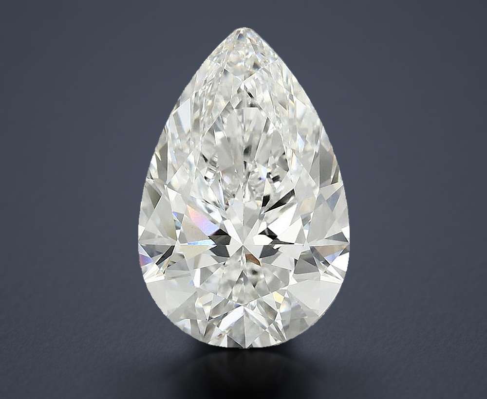 5.00 Carat Pear Lab Diamond