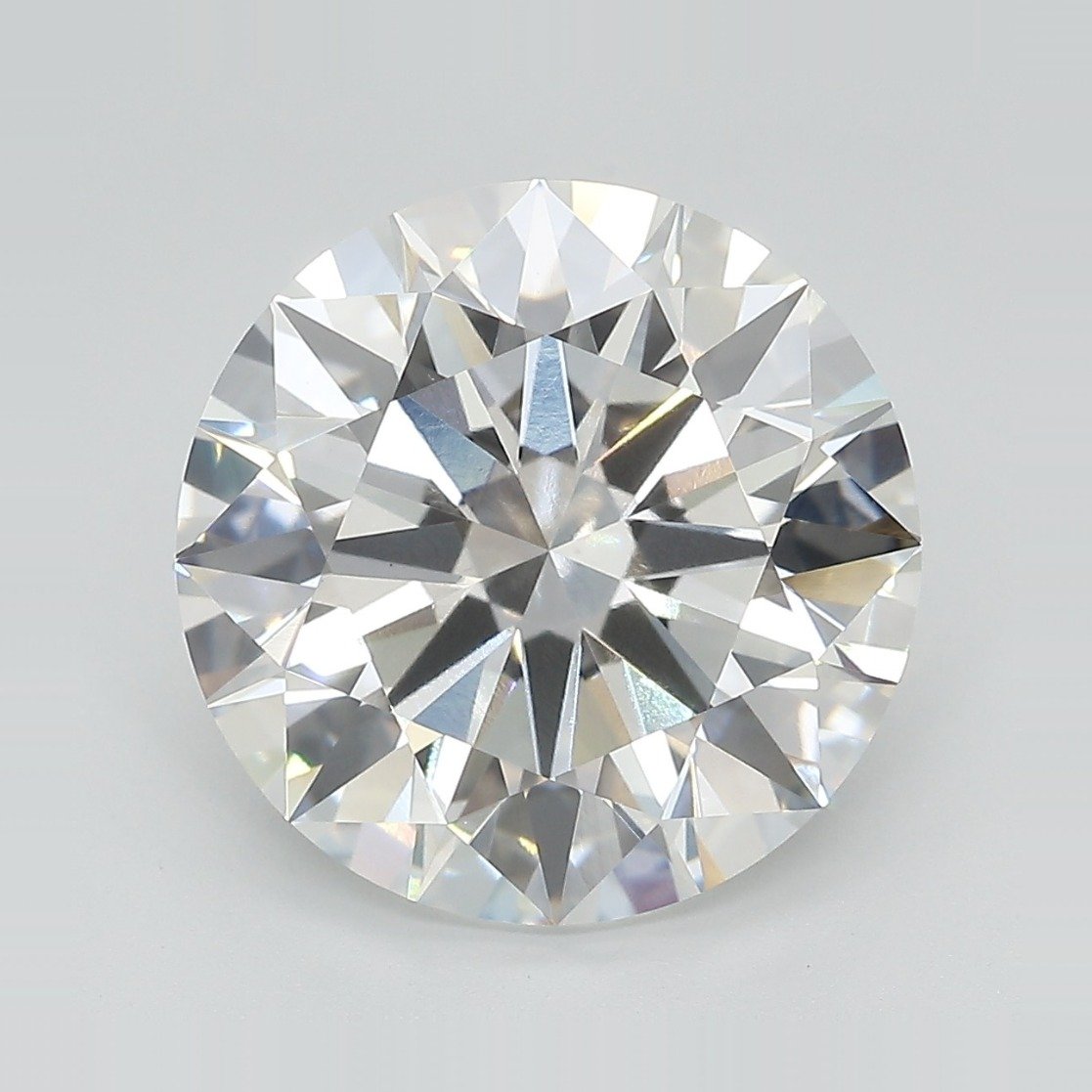 3.08ct F VVS2 Rare Carat Ideal Cut Round Lab Grown Diamond