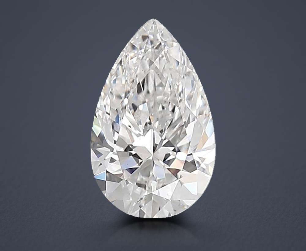 2.00 Carat Pear Lab Diamond