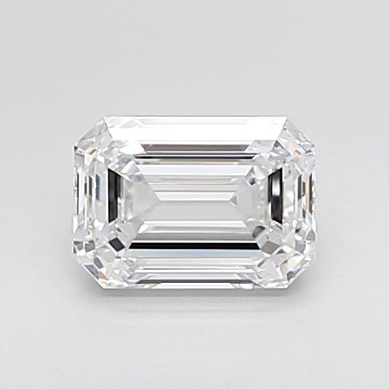 1.55ct E VVS2 Rare Carat Ideal Cut Emerald Lab Grown Diamond