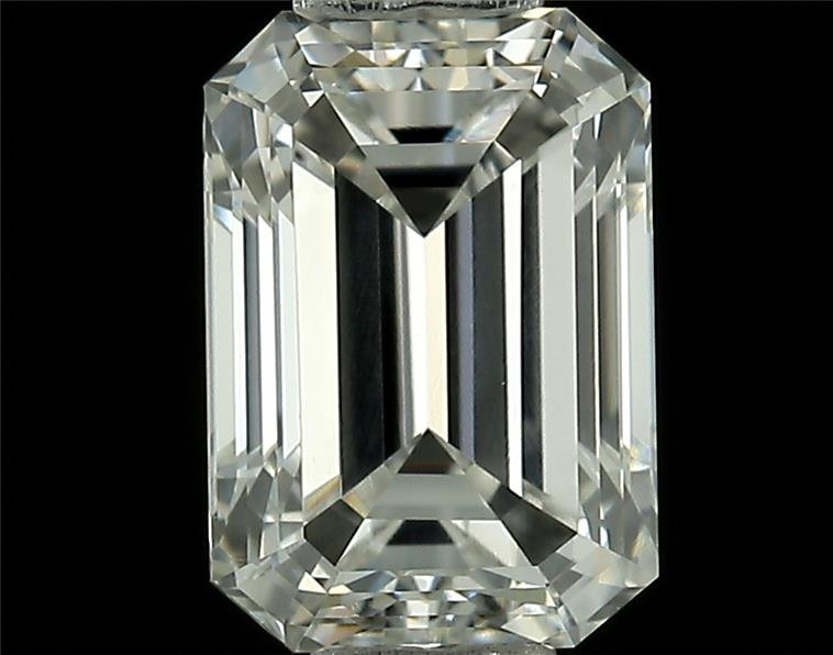 0.77ct F VVS2 Very Good Cut Emerald Lab Grown Diamond