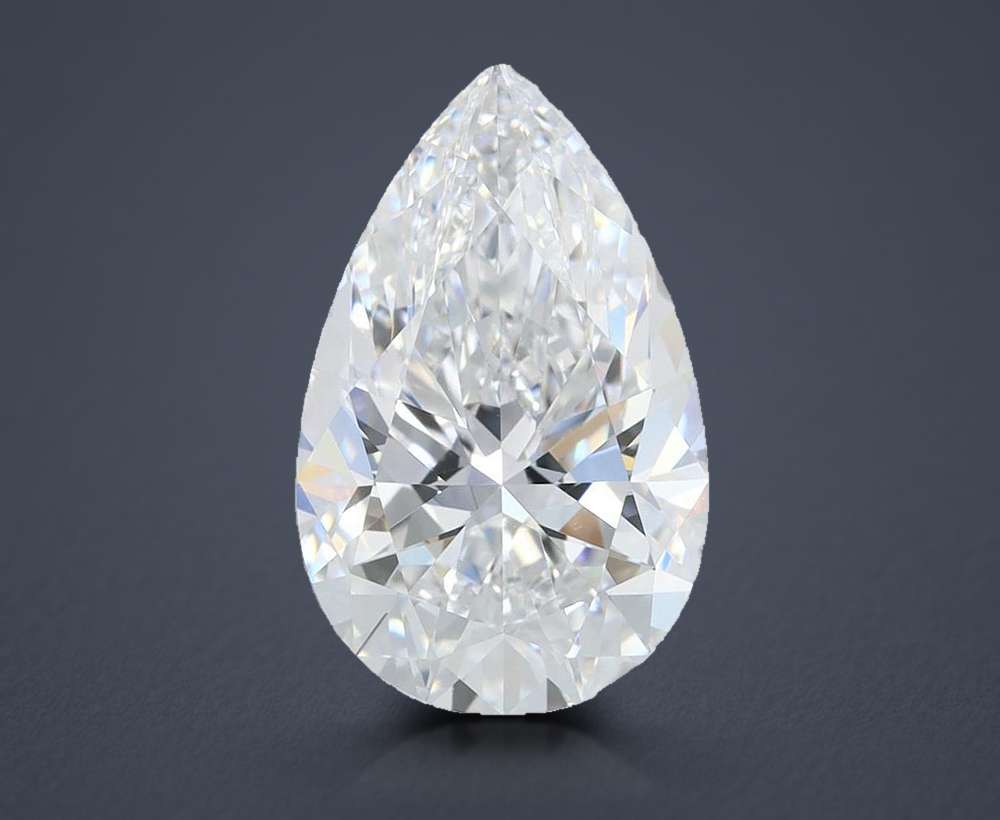 3.42 Carat Pear Lab Diamond