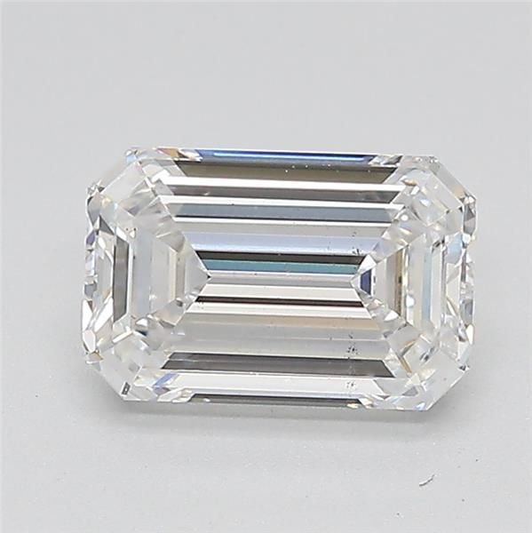 1.39ct D VS2 Rare Carat Ideal Cut Emerald Lab Grown Diamond