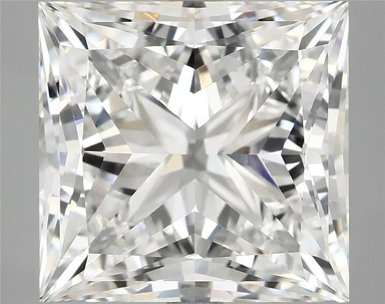 8.00ct F VVS2 Rare Carat Ideal Cut Princess Lab Grown Diamond
