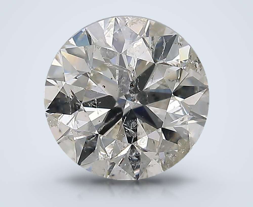 3.00 Carat Round Natural Diamond