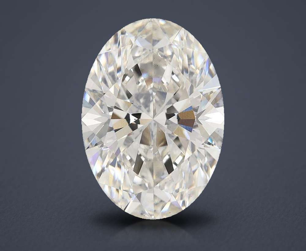 6.72 Carat Oval Lab Diamond