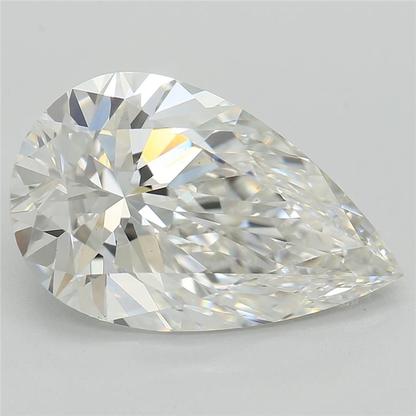 3.09ct G VS1 Rare Carat Ideal Cut Pear Lab Grown Diamond