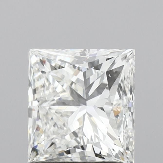 1.69ct F VVS2 Rare Carat Ideal Cut Princess Lab Grown Diamond