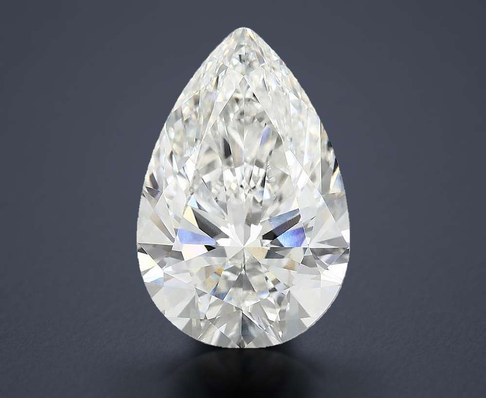 6.87 Carat Pear Lab Diamond