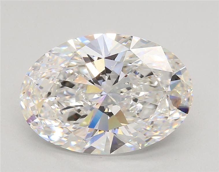 5.07ct F VVS2 Rare Carat Ideal Cut Oval Lab Grown Diamond