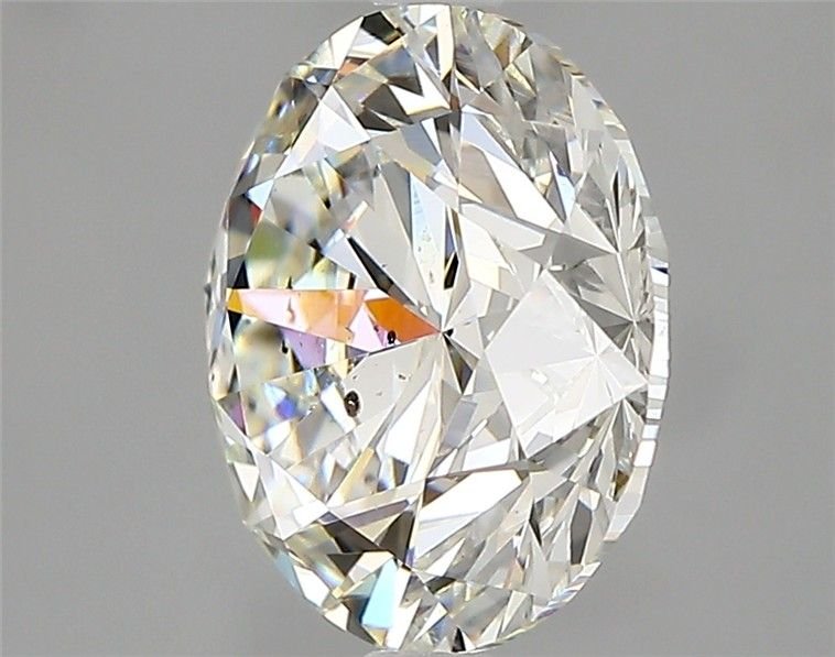 4.01ct I SI2 Rare Carat Ideal Cut Round Diamond