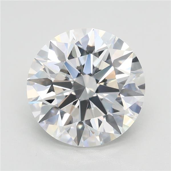 3.81ct F VVS2 Rare Carat Ideal Cut Round Lab Grown Diamond