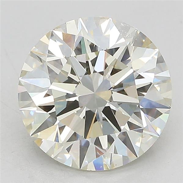 3.06ct J VS2 Rare Carat Ideal Cut Round Lab Grown Diamond