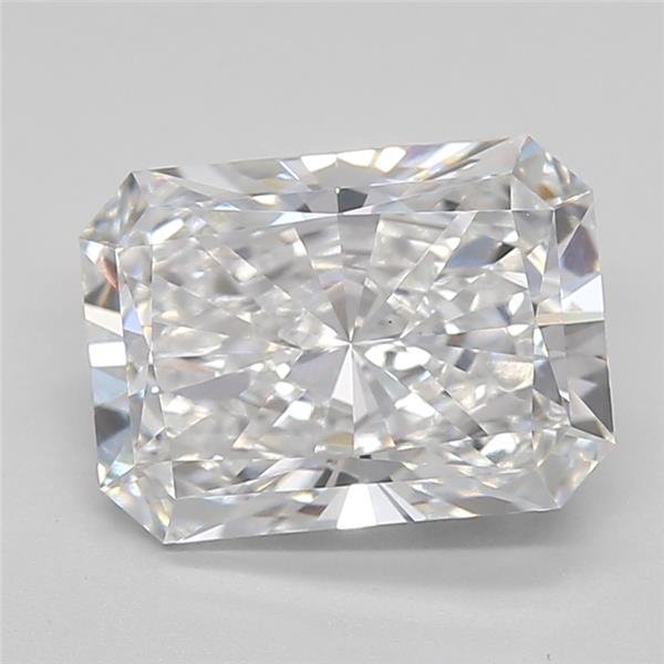 2.34ct D VVS2 Rare Carat Ideal Cut Radiant Lab Grown Diamond