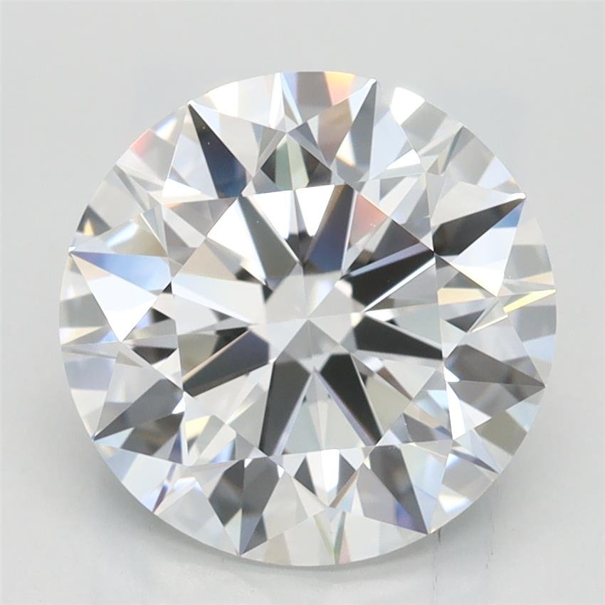 3.02ct D FL Rare Carat Ideal Cut Round Lab Grown Diamond