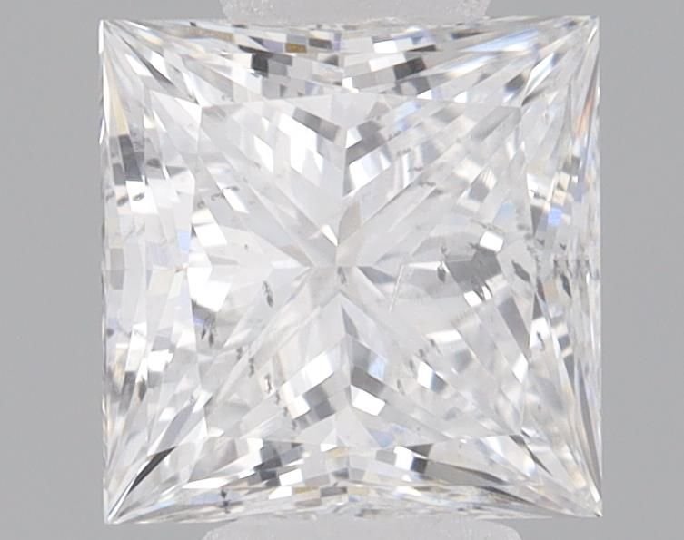 0.71ct E SI2 Rare Carat Ideal Cut Princess Lab Grown Diamond