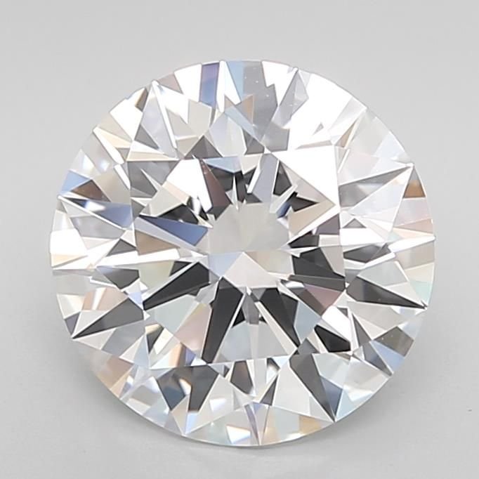 3.37ct D VVS2 Rare Carat Ideal Cut Round Lab Grown Diamond