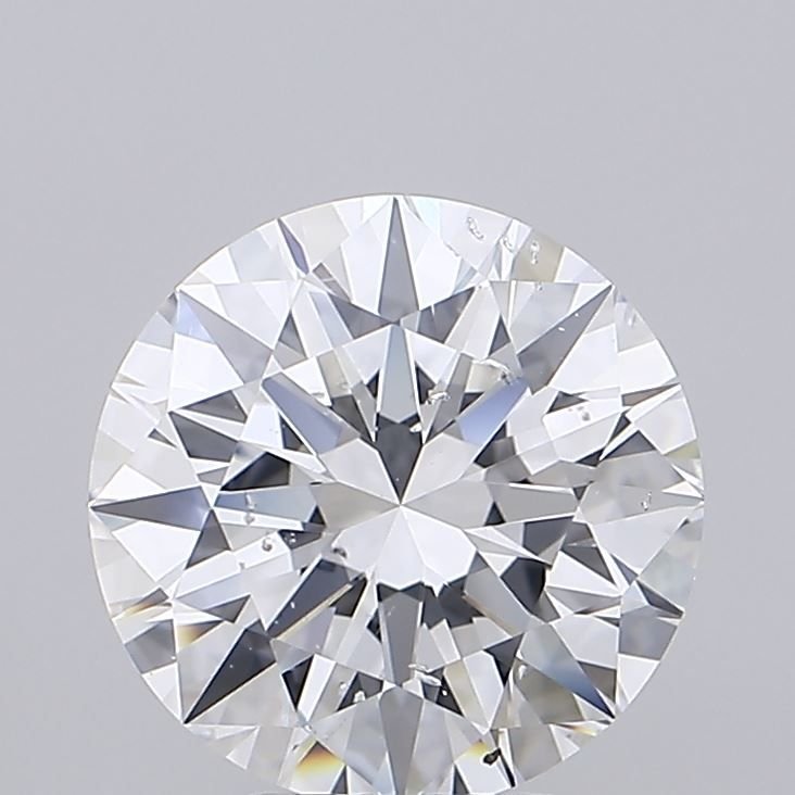 4.71ct D SI2 Rare Carat Ideal Cut Round Diamond
